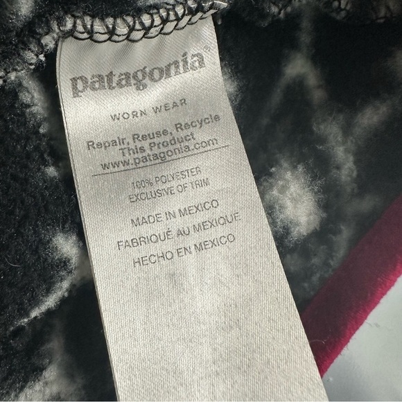 Patagonia Synchilla Sweatshirt Snap Neck Patterned Aztec Women’s Size Small - Picture 8 of 10